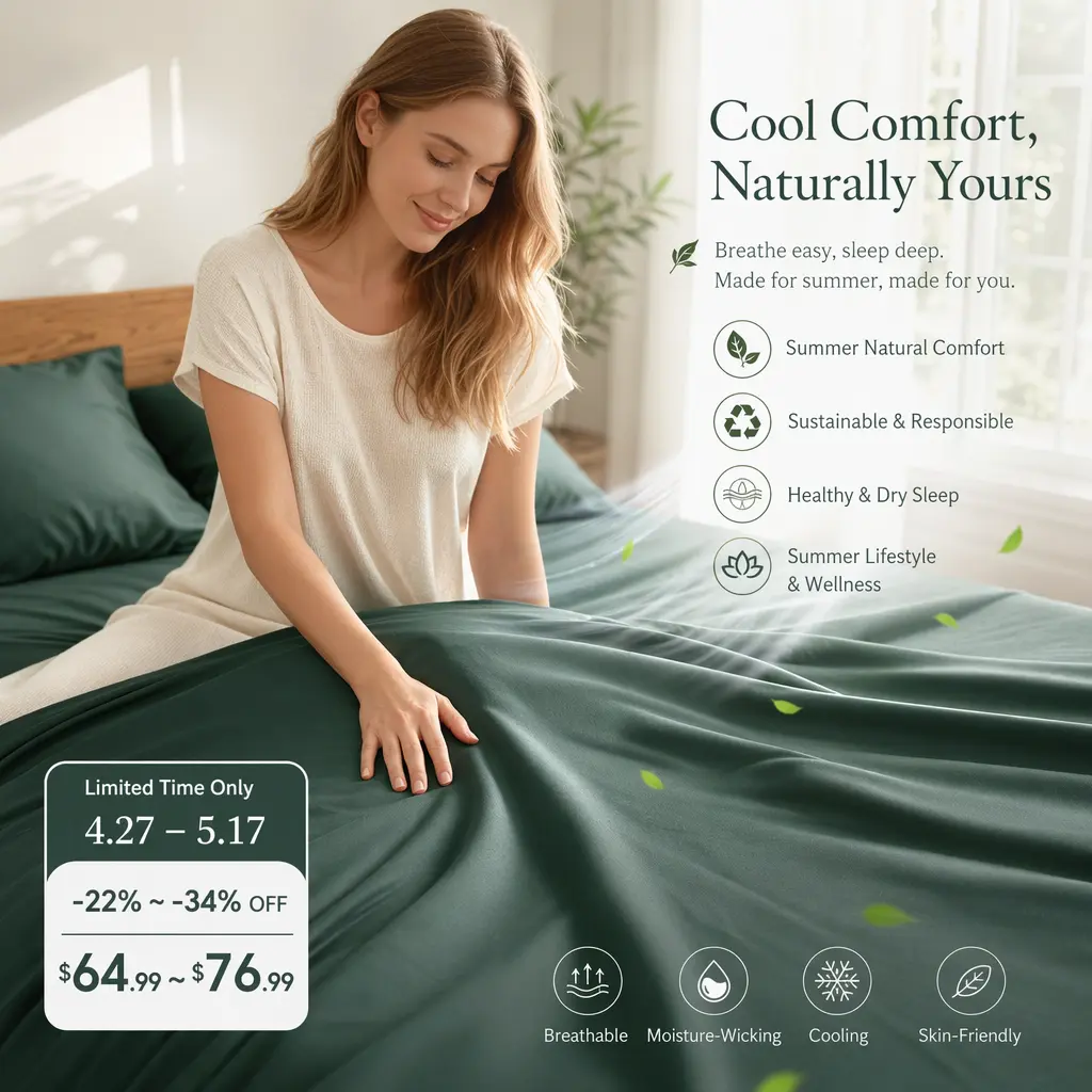 Bedsure bamboo sheet set — look 3