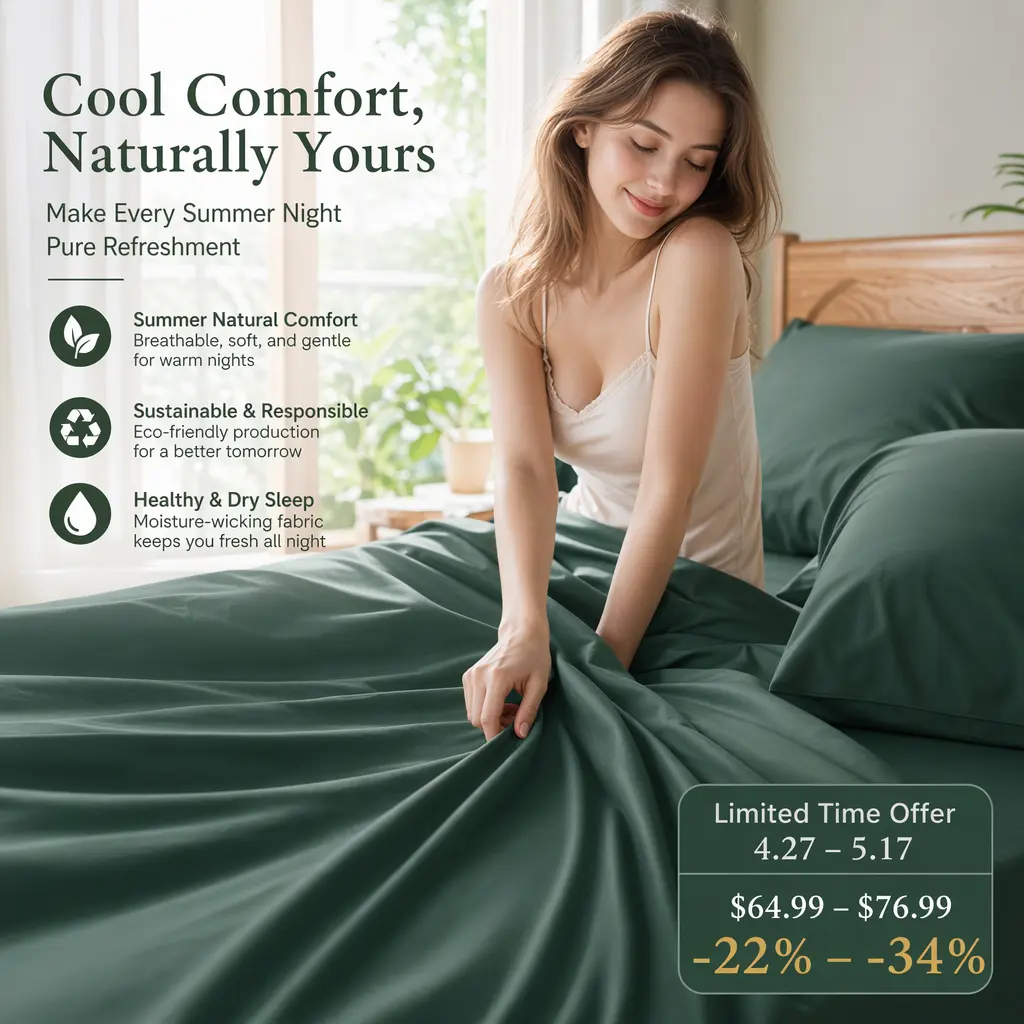 Bedsure bamboo sheet set — look 6